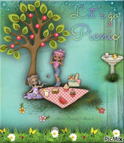 Let's go picnic - 無料png
