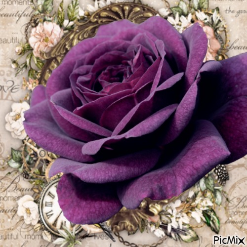 La fleur violette - δωρεάν png