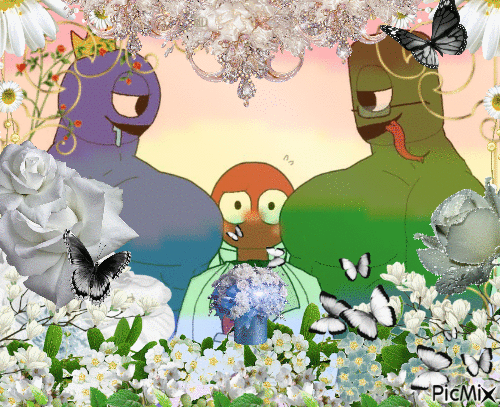 rainbowfriends wedding - GIF animado grátis