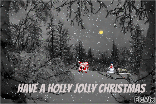 holly jolly christmas - GIF animé gratuit