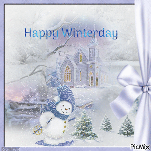 Happy Winterday - Animovaný GIF zadarmo