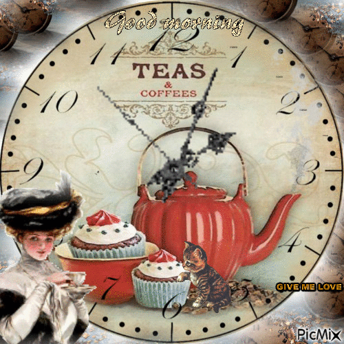 GOOD MORNING TEAS COFFEE - Бесплатни анимирани ГИФ