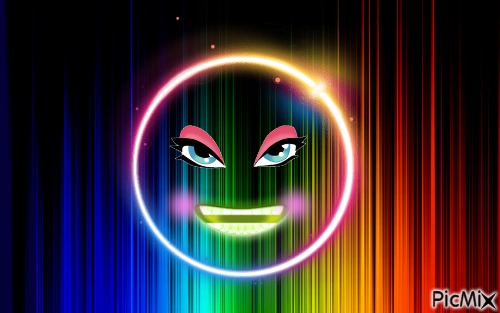 Neon-Emoji-Background. - фрее пнг