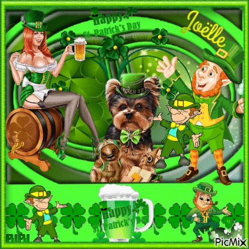 Happy Saint Patrick's Day Joëlle - ücretsiz png