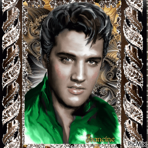 Mon idole Elvis Presley 💖💖💖 - GIF animé gratuit