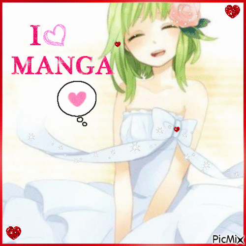I love manga - Ilmainen animoitu GIF