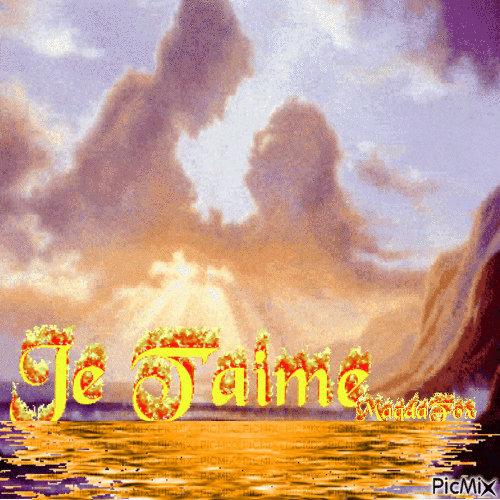 JE T'AIME - 無料のアニメーション GIF