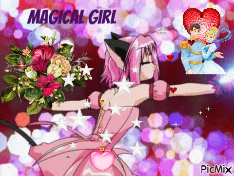 Magical girl powers! - Bezmaksas animēts GIF