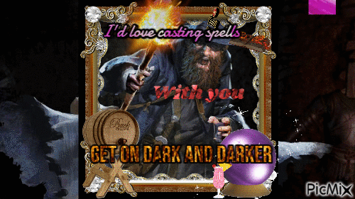 Dark And Darker Invite - Besplatni animirani GIF