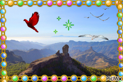 Roque Nublo- Gran Canaria - Ücretsiz animasyonlu GIF