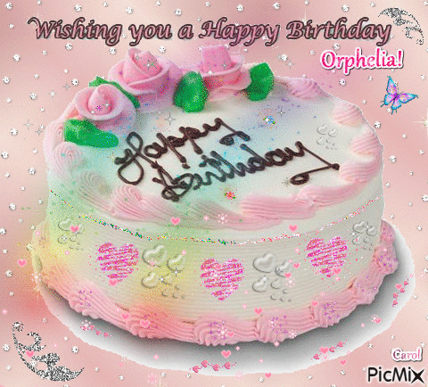 Happy Birthday Cake - Bezmaksas animēts GIF
