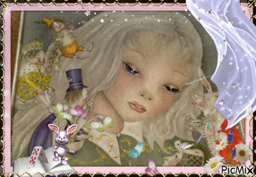 Alice au Pays des Merveilles - GIF animado grátis
