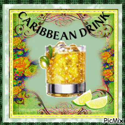 caribbean drink - Darmowy animowany GIF