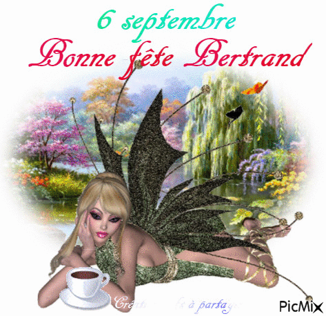 Bonne fête Bertrand - GIF animado gratis