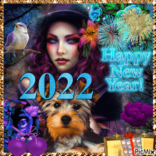 Happy New Year 2022 - Бесплатный анимированный гифка