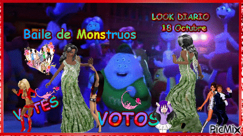 Baile de monstruos - Zdarma animovaný GIF