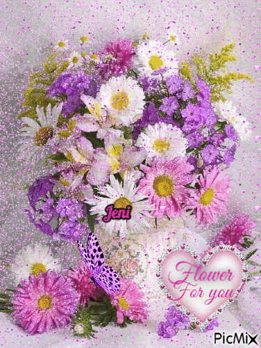 Flower for you - GIF animé gratuit