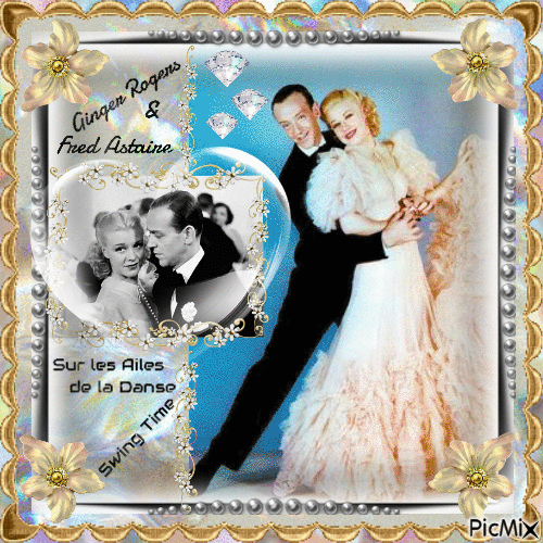 Ginger Rogers & Fred Astaire - Gratis animeret GIF