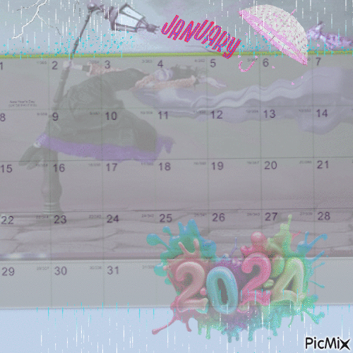 January calendar - Darmowy animowany GIF
