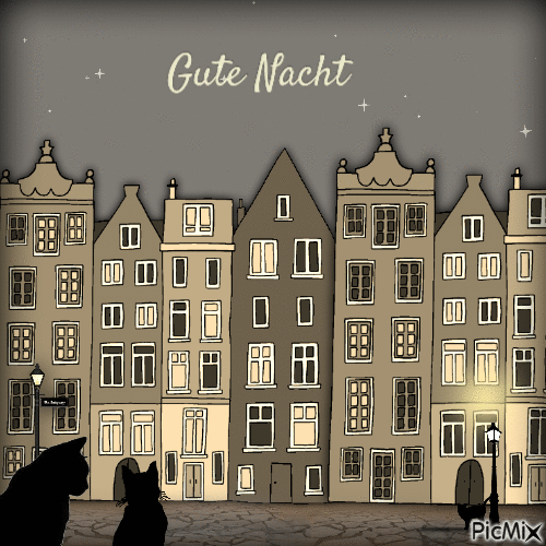 Gute Nacht - Animovaný GIF zadarmo