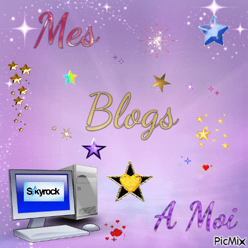 Mes blogs à moi - GIF animé gratuit