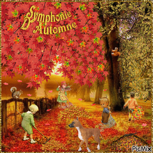 LA  SYMPHONIE  D`AUTOMNE... - 無料のアニメーション GIF