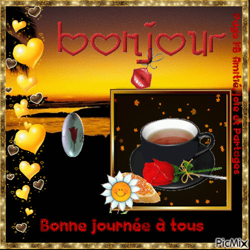 Bonjour 6 - Бесплатный анимированный гифка