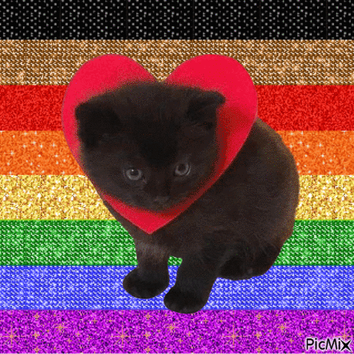 Love cat - Бесплатни анимирани ГИФ