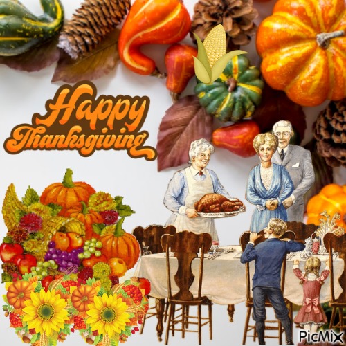Happy thanksgiving - PNG gratuit