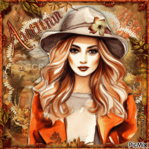 Autumn portrait - GIF animado grátis