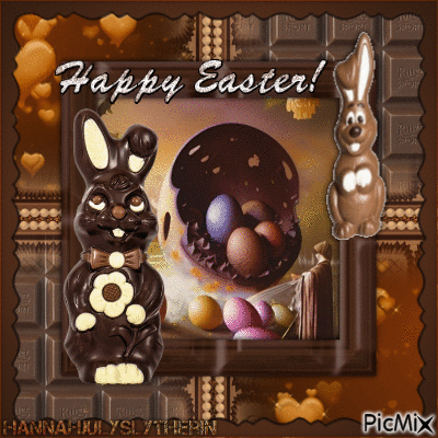 {{♫Chocolate Easter Bunny♫}} - Bezmaksas animēts GIF