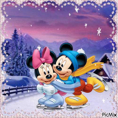 Micky und Minnie - GIF animé gratuit