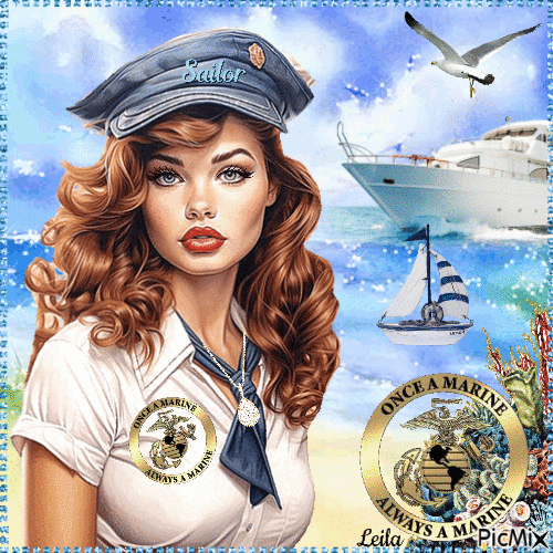Sailor. Once a Marine, Always a Marine - Ingyenes animált GIF