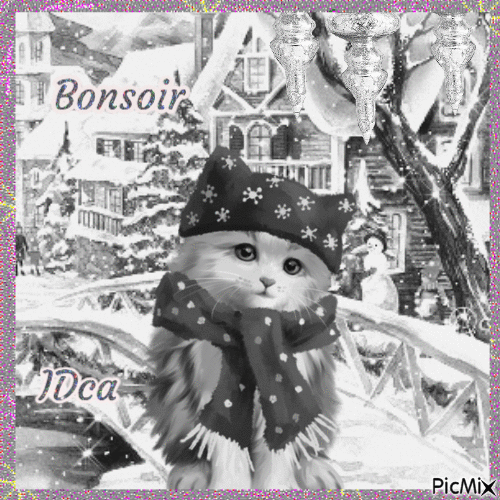 Bonsoir les chatons - Бесплатни анимирани ГИФ