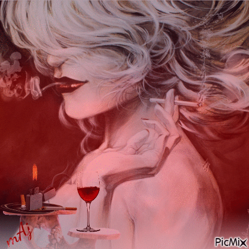 Concours "Femme et cigarette" - 無料のアニメーション GIF