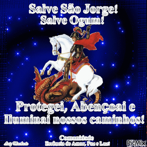 Salve São Jorge! - GIF animé gratuit