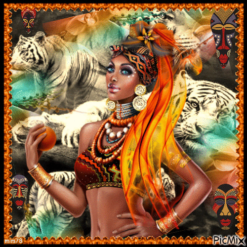 African woman - Δωρεάν κινούμενο GIF