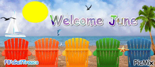 Welcome June - GIF animasi gratis