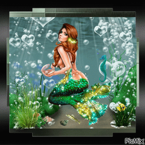 Mermaid - GIF animado grátis