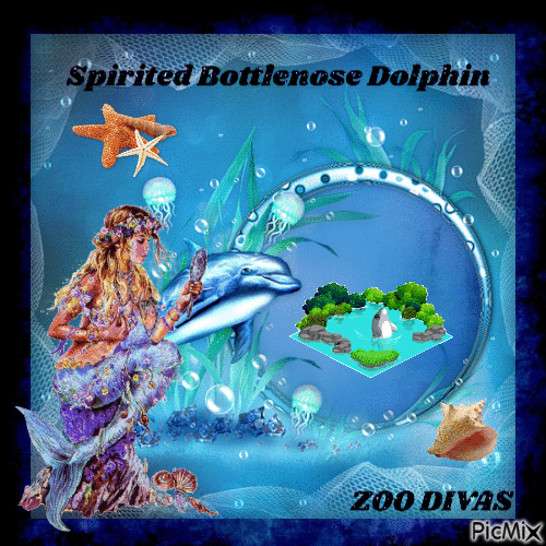 Spirited Bottlenose dolphin - Бесплатный анимированный гифка