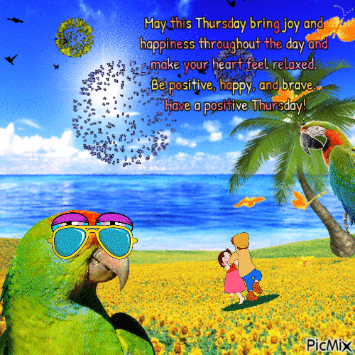 May this Thursday bring joy and happiness! - Ücretsiz animasyonlu GIF