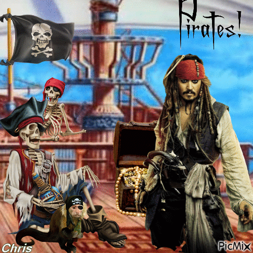 Pirates - GIF animado grátis