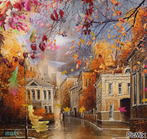 Paysage d'automne - Free animated GIF