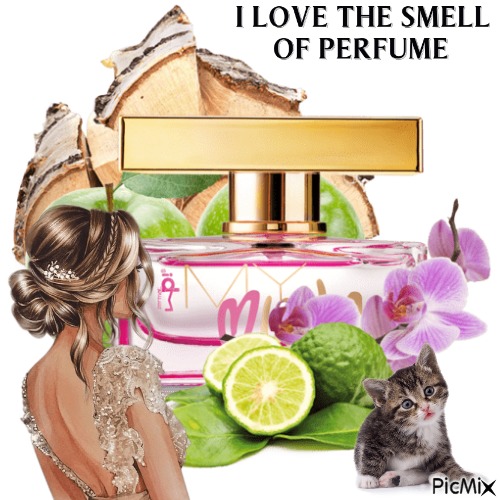 I Love The Smell Of Perfume - gratis png