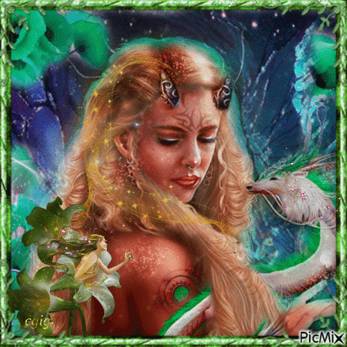 féerie dragon art fantasy - Ingyenes animált GIF