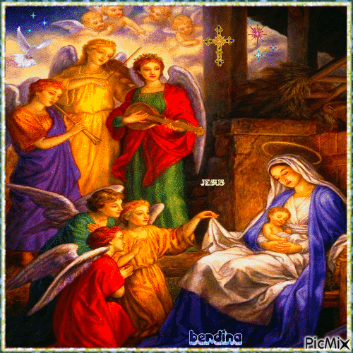 MARIA JESUS & THE ANGELS - Δωρεάν κινούμενο GIF