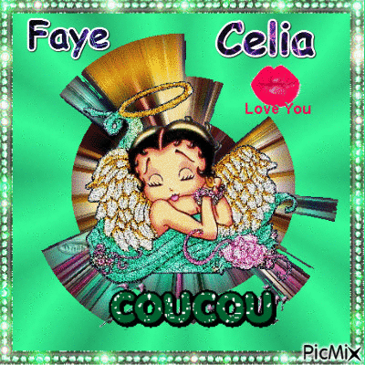 Bonjour a Faye et Celia ♥♥♥ - Gratis animeret GIF