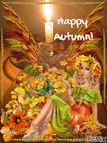 Happy  Autumn! - Бесплатни анимирани ГИФ