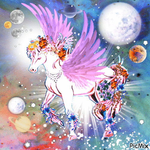 Have a miracle day (Pegasus) - GIF animado gratis