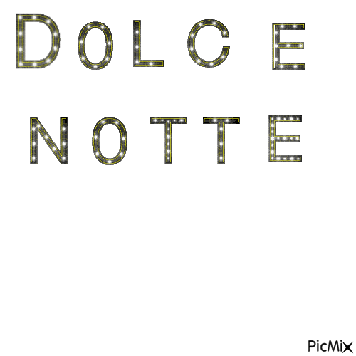 Dolce notte  🌙💤 - Animovaný GIF zadarmo